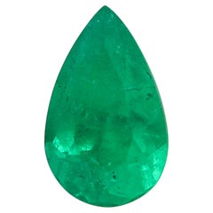 CERTIFIED Emerald Pear Shaped Vivid Green 1.91 Carats AGL-1127036