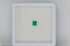 Certified Faceted emerald, 0.24 cts