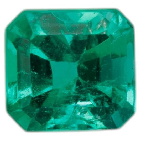 Certified Faceted emerald, 0.24 cts