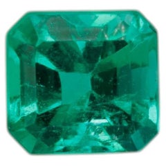 Certified Faceted emerald, 0.24 cts