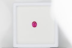 Certified faceted ruby, 0.46 cts