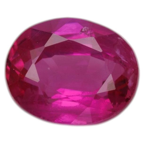 Certified faceted ruby, 0.46 cts