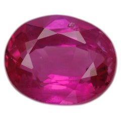 Certified faceted ruby, 0.46 cts