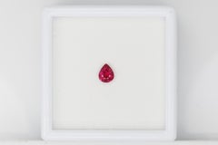 Rubí facetado certificado, 0,54 cts