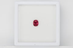 Certified faceted ruby, 0.68 cts