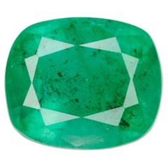 Certified faceted vivid green emerald, 2.02 cts
