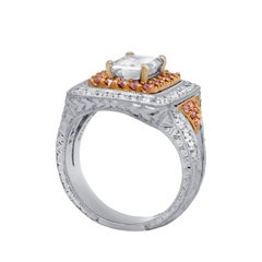 Certified 1.50 Carat H Color VS in clarity Diamond Ring