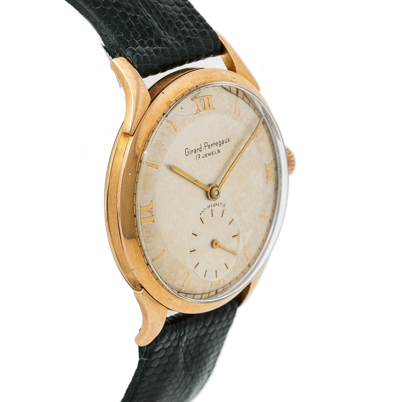 Contemporary Certified: Girard Perregaux 17 Jewels Antimagnetic Mens Automatic Watch