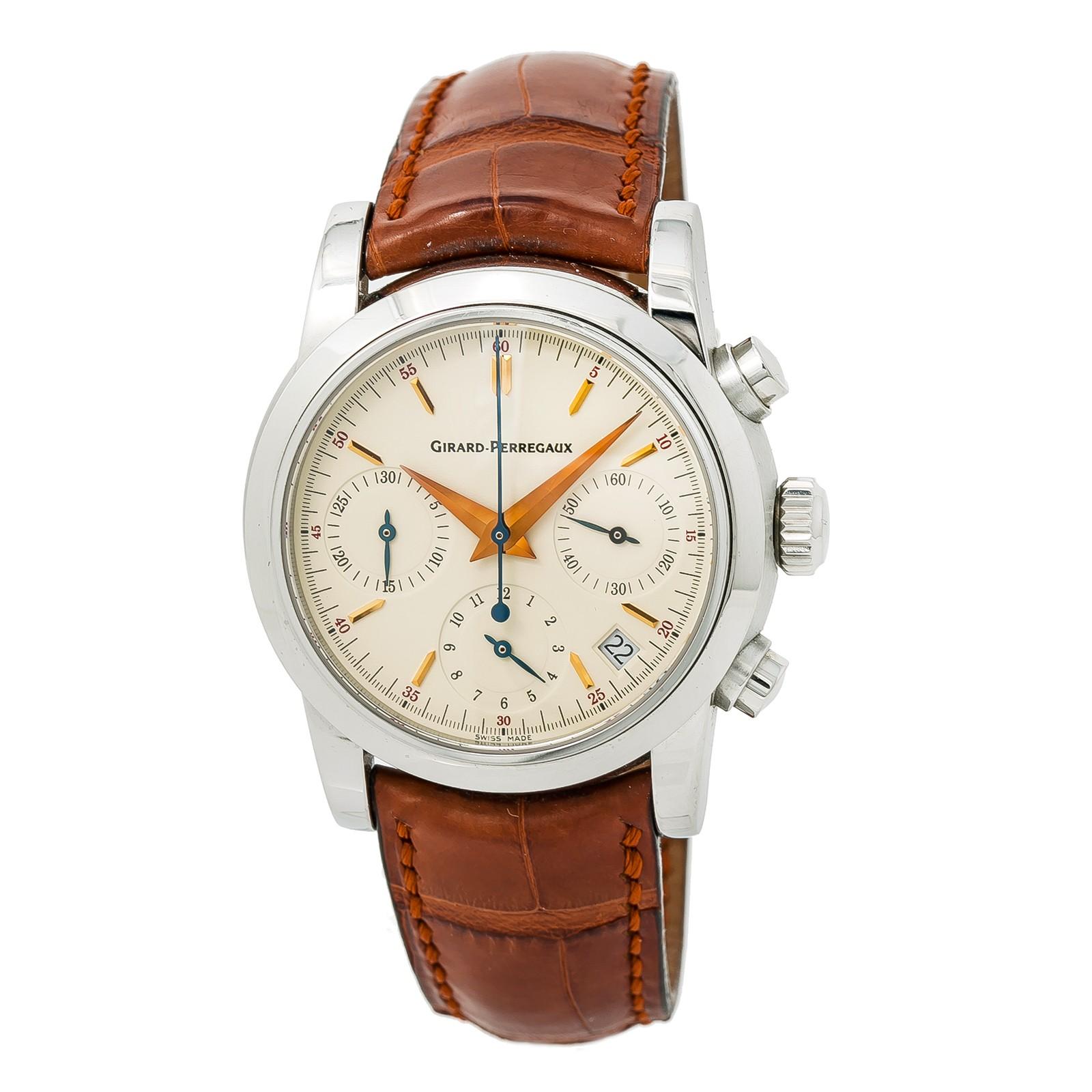 Girard Perregaux F1 Chronograph 8021 - Montre automatique pour homme - Cadran crème
