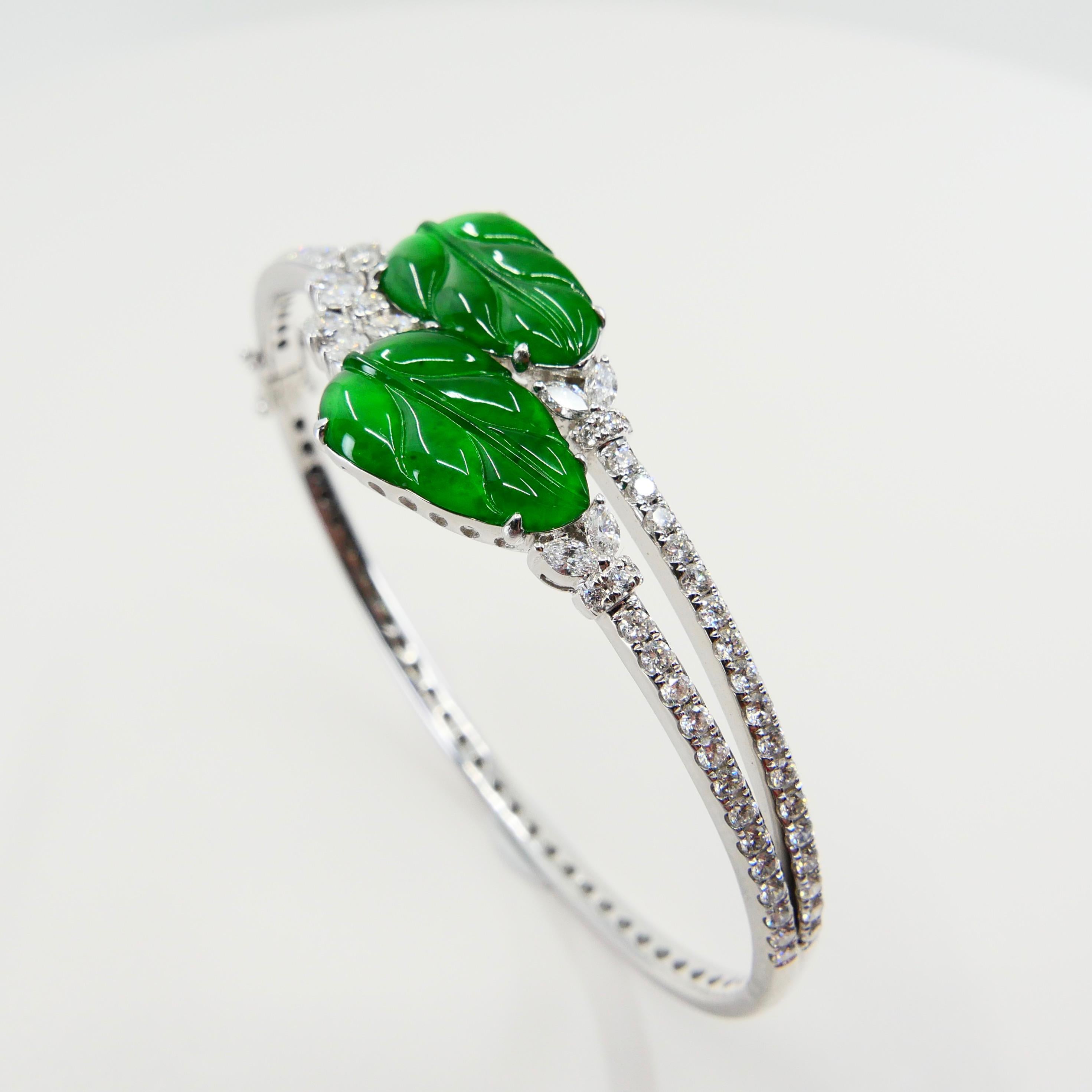 imperial green jade bangle