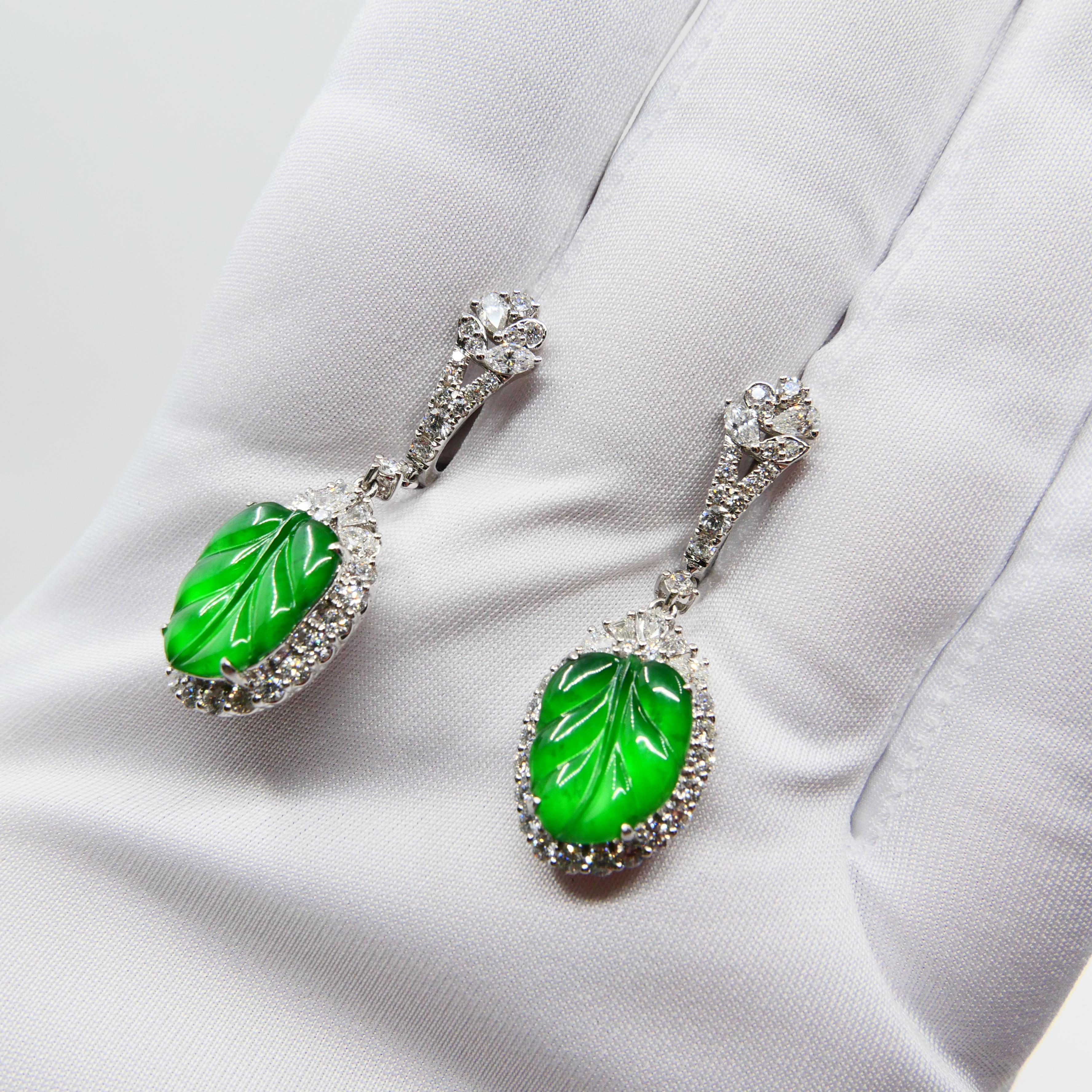 apple green earrings