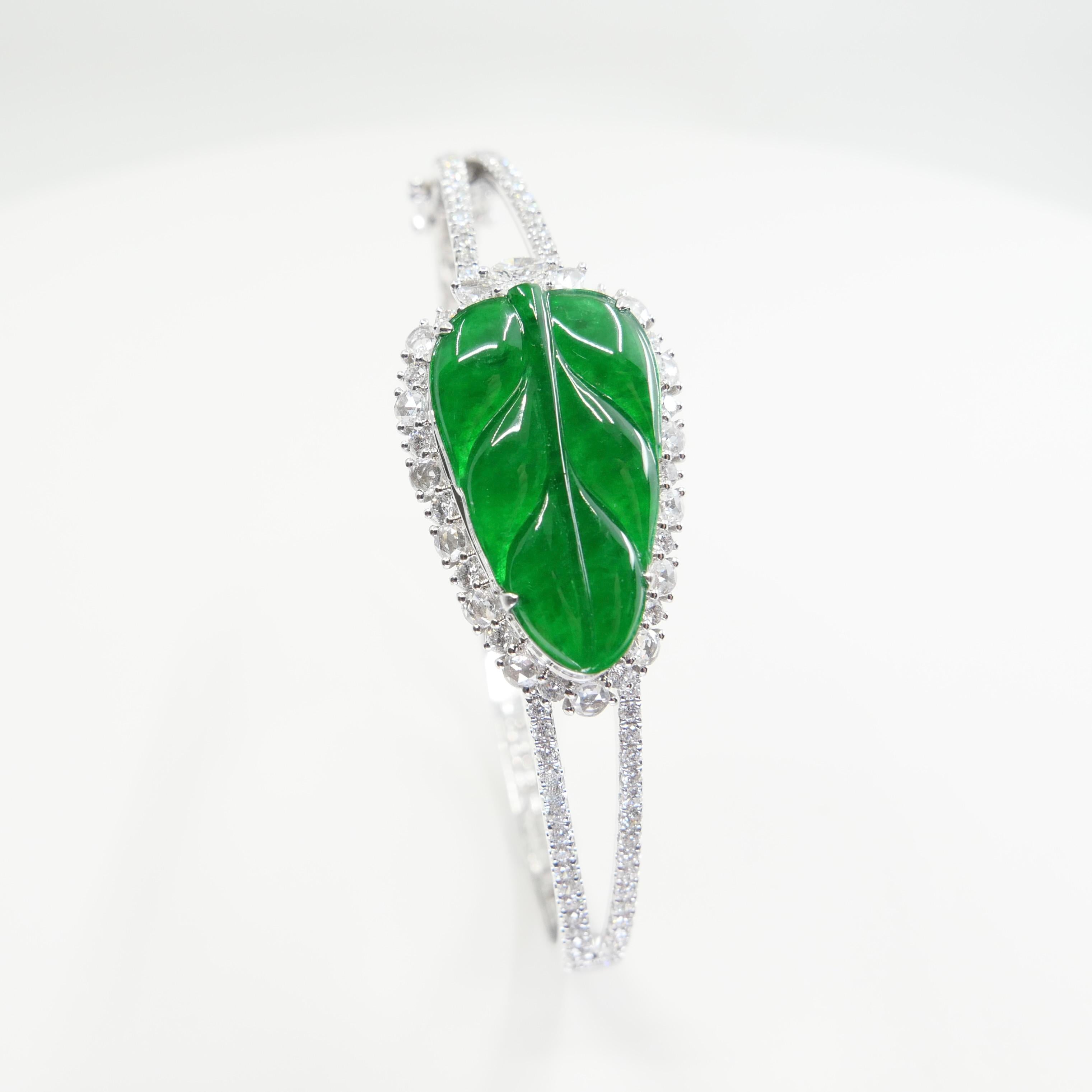jade leaf earrings