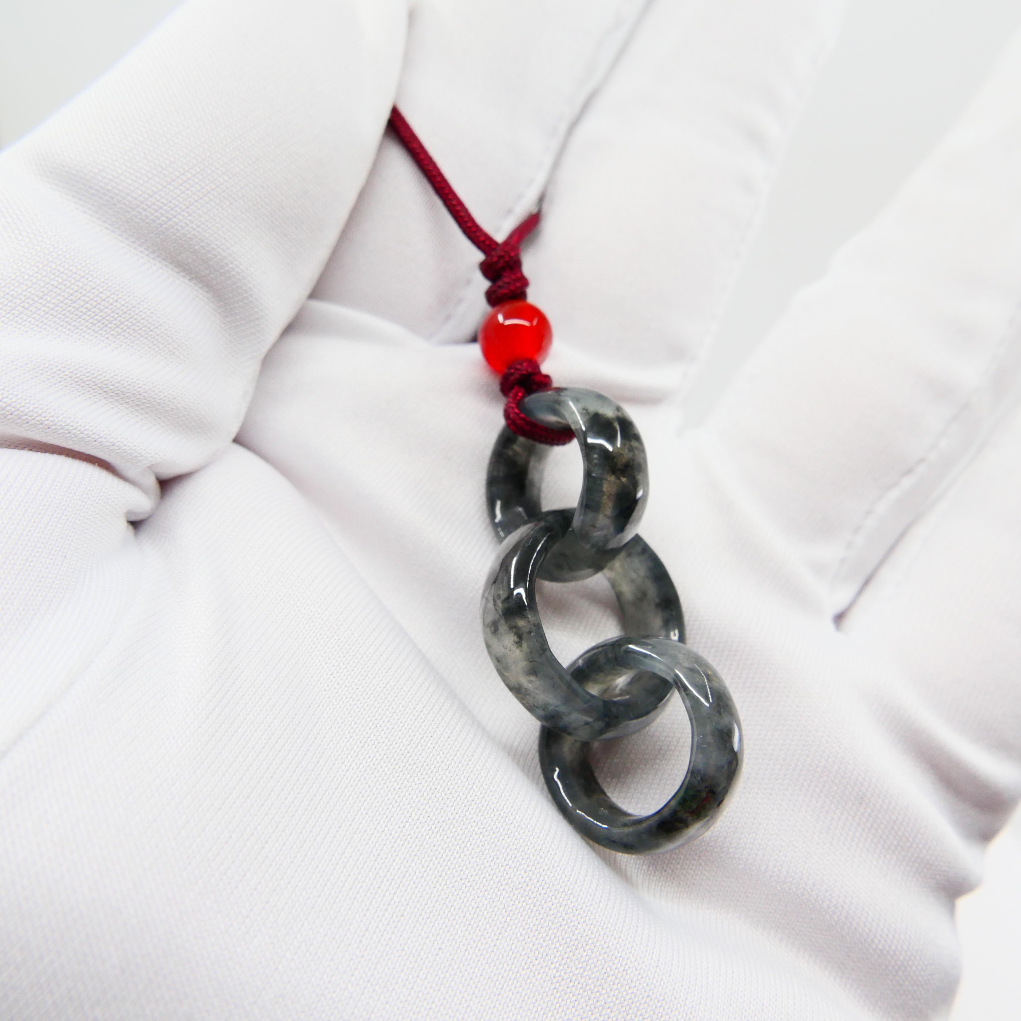interlocking jade necklace
