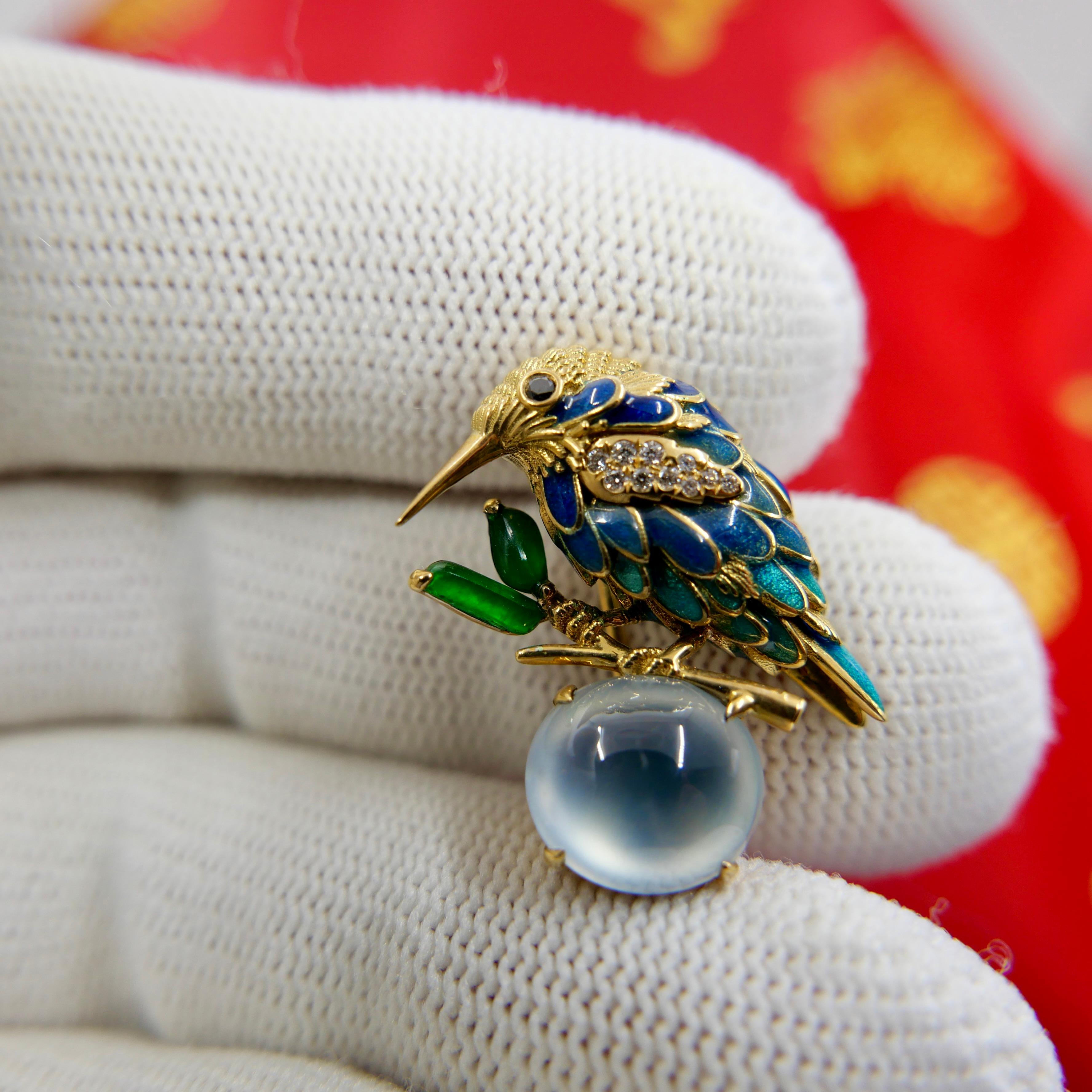 hummingbird brooch vintage