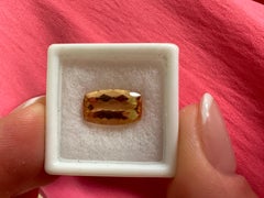 Certified IMPERIAL TOPAZ Stunning color and sparkle 5.68ct