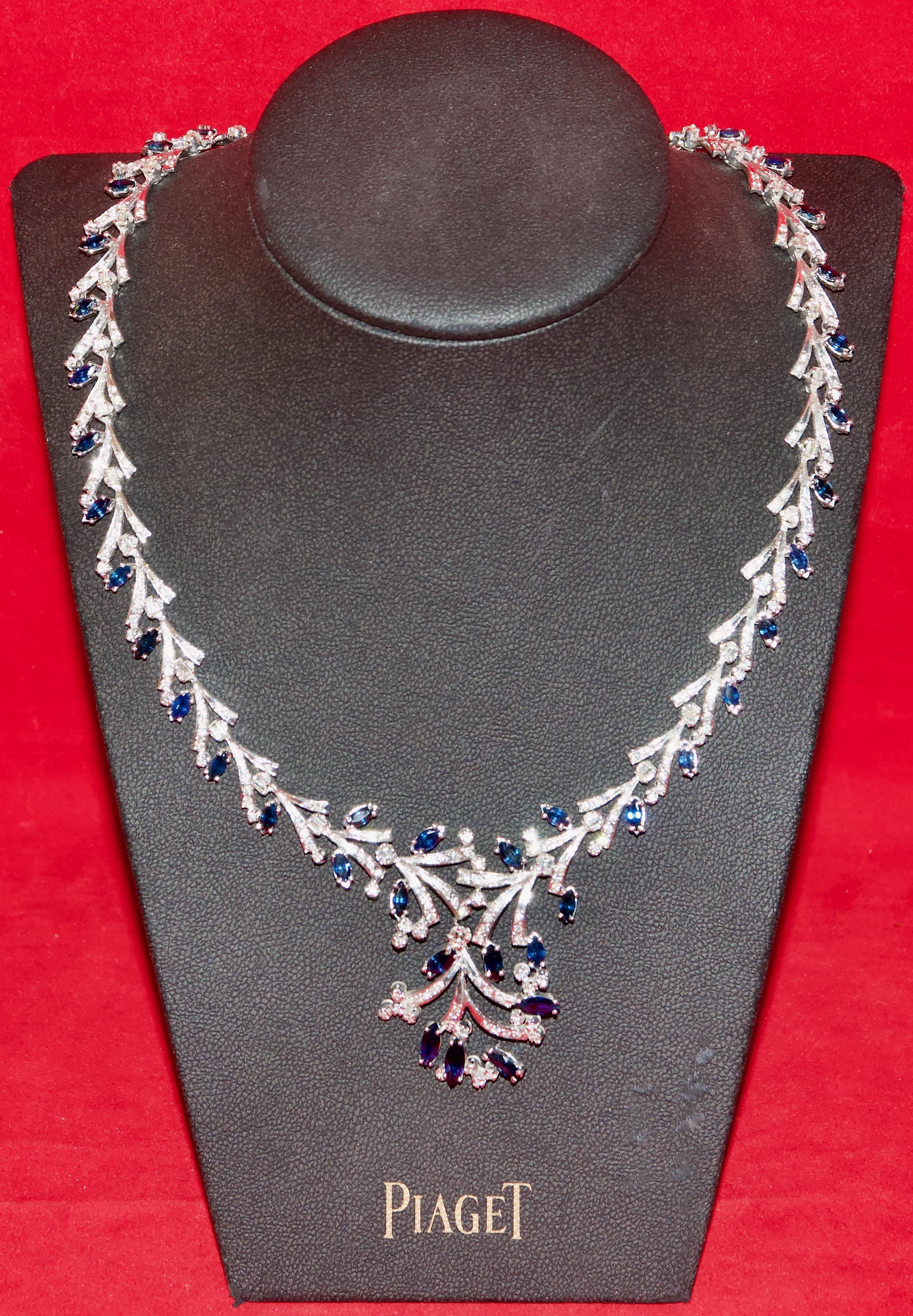 ladies sapphire necklace