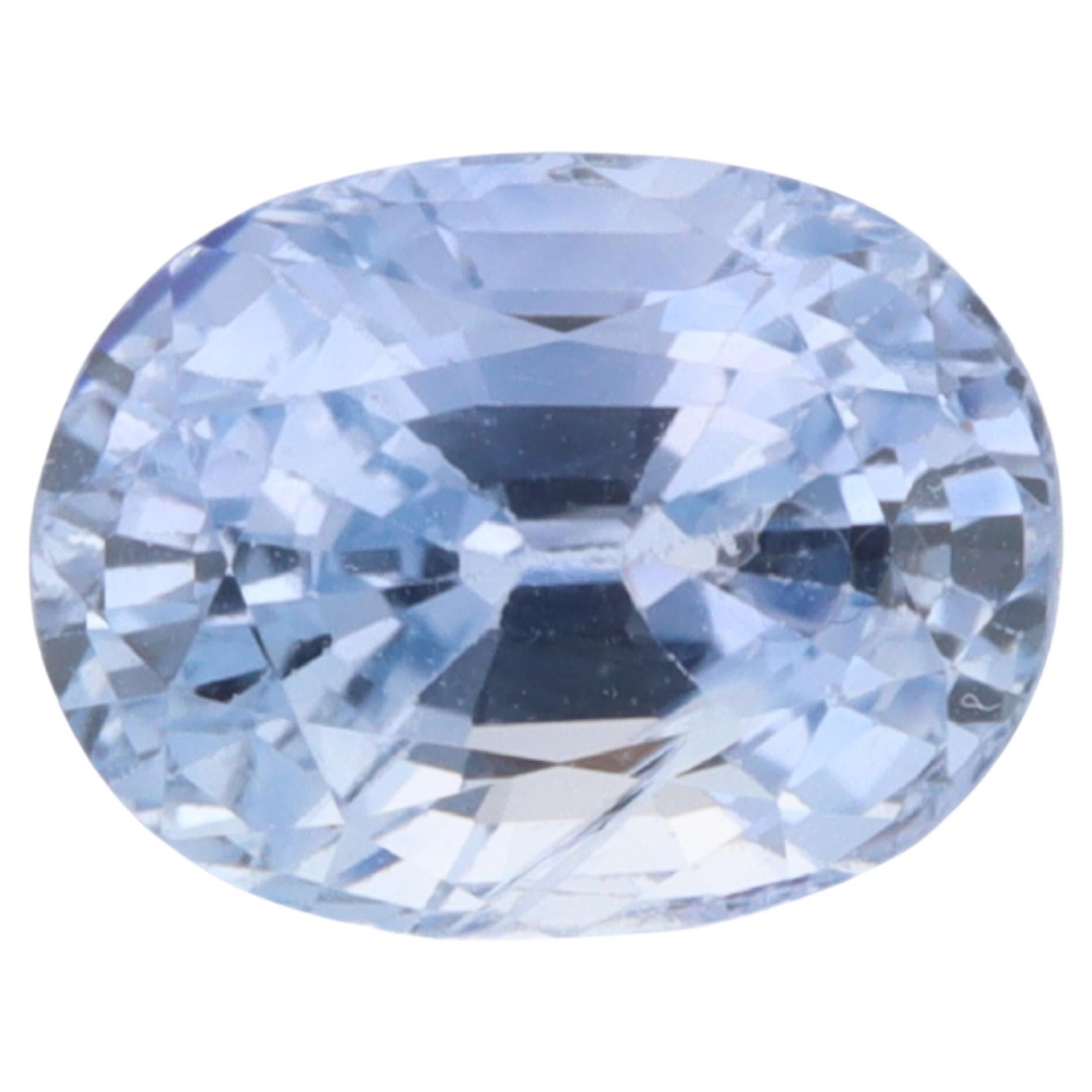 Certified Lavender Sapphire - Oval 2.63ct For Sale