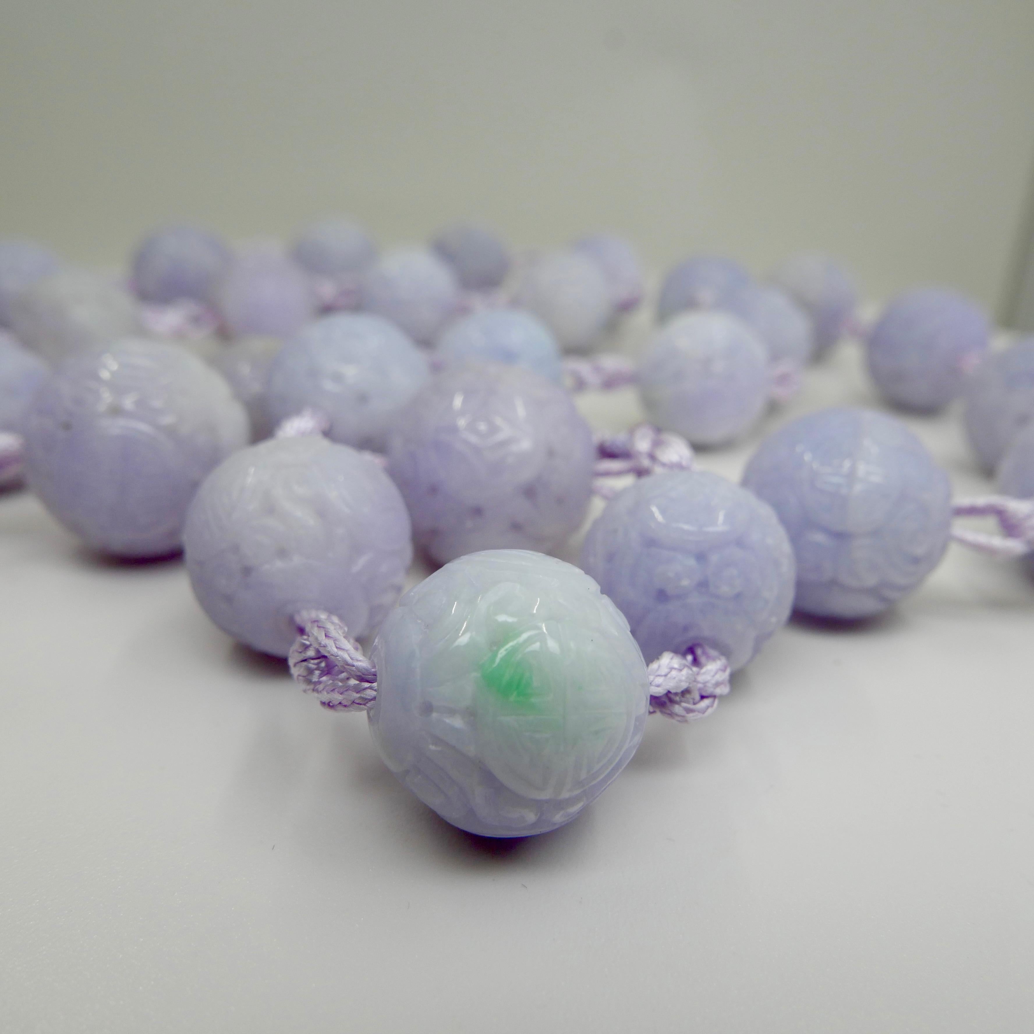 lavender jade necklace