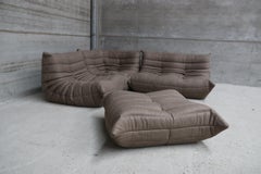 CERTIFIED Ligne Roset TOGO Lounge in Stain Free Havana Fabric, DIAMOND QUALITY