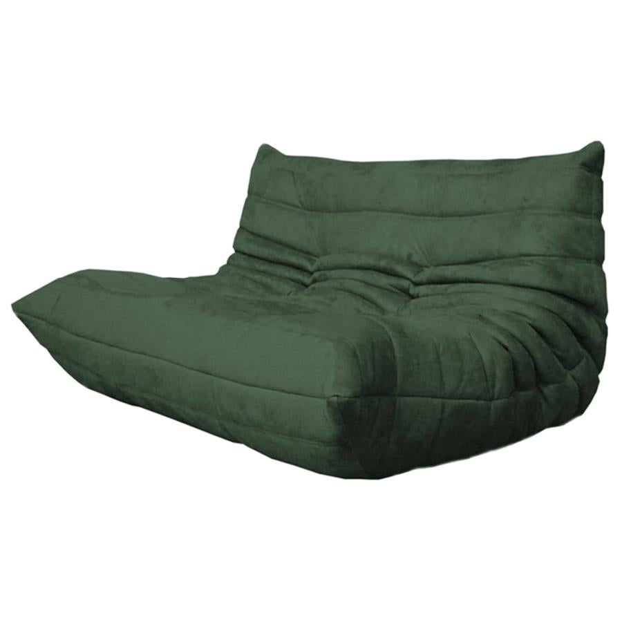 CERTIFIED Ligne Roset TOGO Loveseat in Durable Bermuda Fabric, DIAMOND QUALITY For Sale