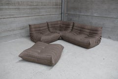 CERTIFIED Ligne Roset TOGO Loveseat in Durable "Havana" Fabric, DIAMOND QUALITY