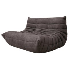 Retro CERTIFIED Ligne Roset TOGO Loveseat in Durable Walnut Fabric, DIAMOND QUALITY