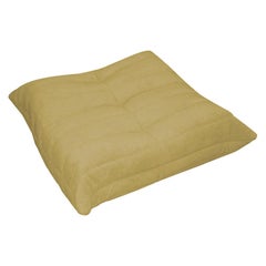 Retro CERTIFIED Ligne Roset TOGO Pouf in Stain Free Banana Fabric, DIAMOND QUALITY