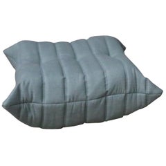 Used CERTIFIED Ligne Roset TOGO Pouf  in Stain Free Celadon Fabric, DIAMOND QUALITY