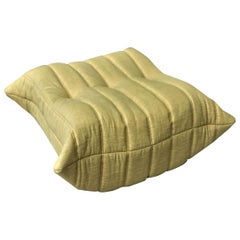 Used CERTIFIED Ligne Roset TOGO Pouf in Stain Free Chartreuse Fabric, DIAMOND QUALITY