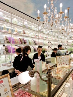 Certified Maison Bagues Chandelier, 6 Lights Iron & Crystal #16687