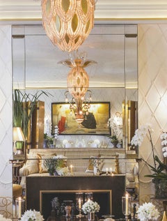 Certified Maison Bagues Chandelier, 8 Lights Iron & Crystal #20018