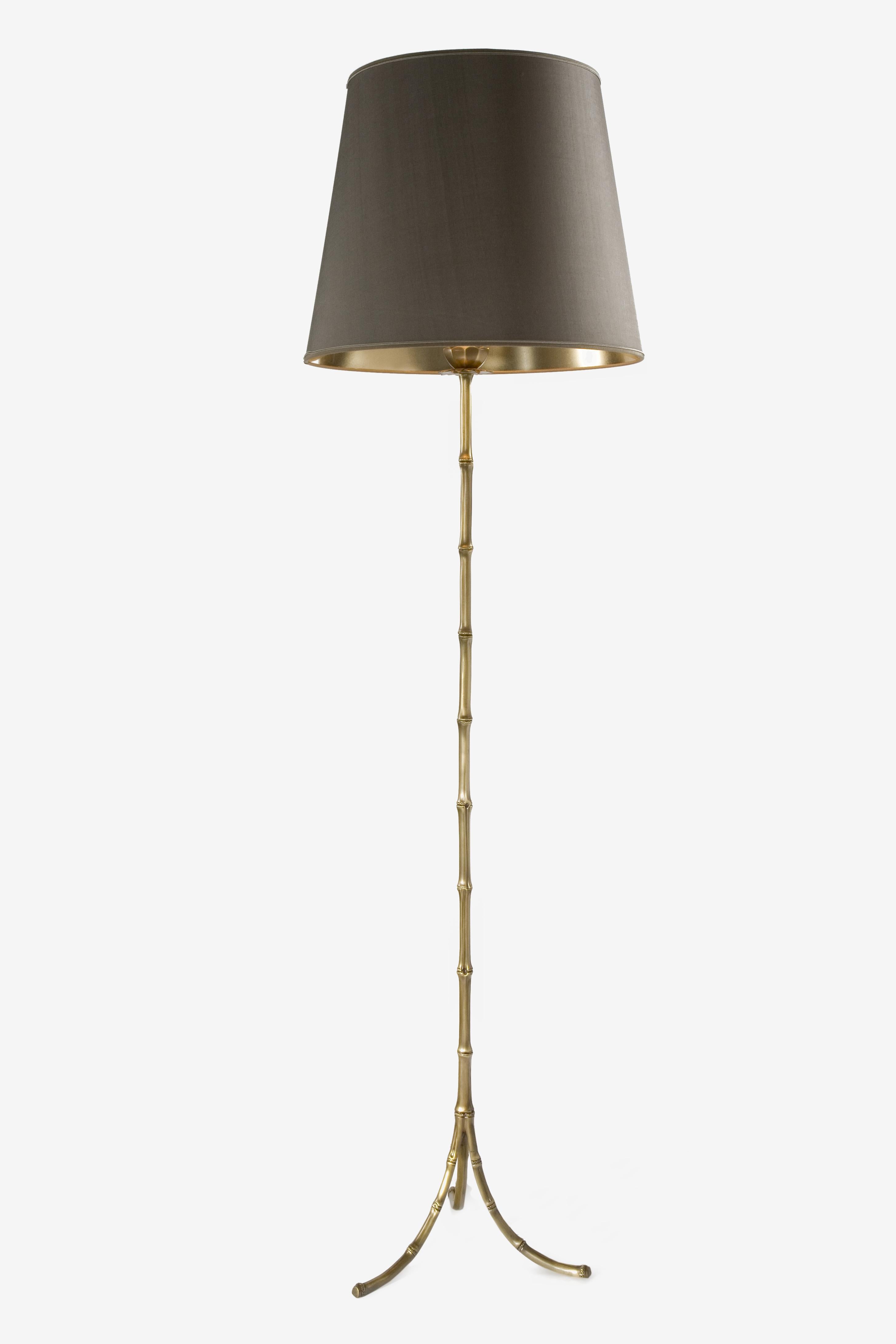 Français Lampadaire certifié Maison Bagues - Design en bambou - Fabriqué en France en vente