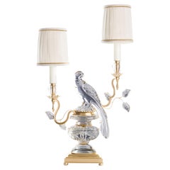 Certified Maison Bagues Lamp, Iron and Crystal 2 Lights #11841