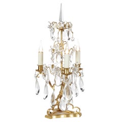 Lampada certificata Maison Bagues, ferro e cristallo a 3 luci #09299