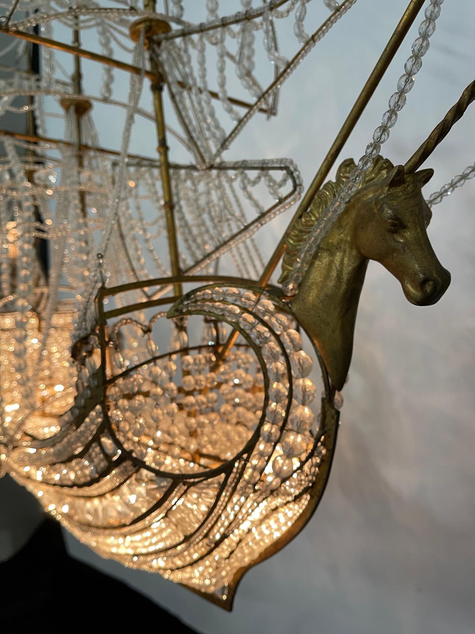 sailing ship chandelier