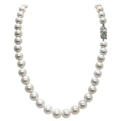 Certified Mikimoto Estate Akoya Pearl Necklace