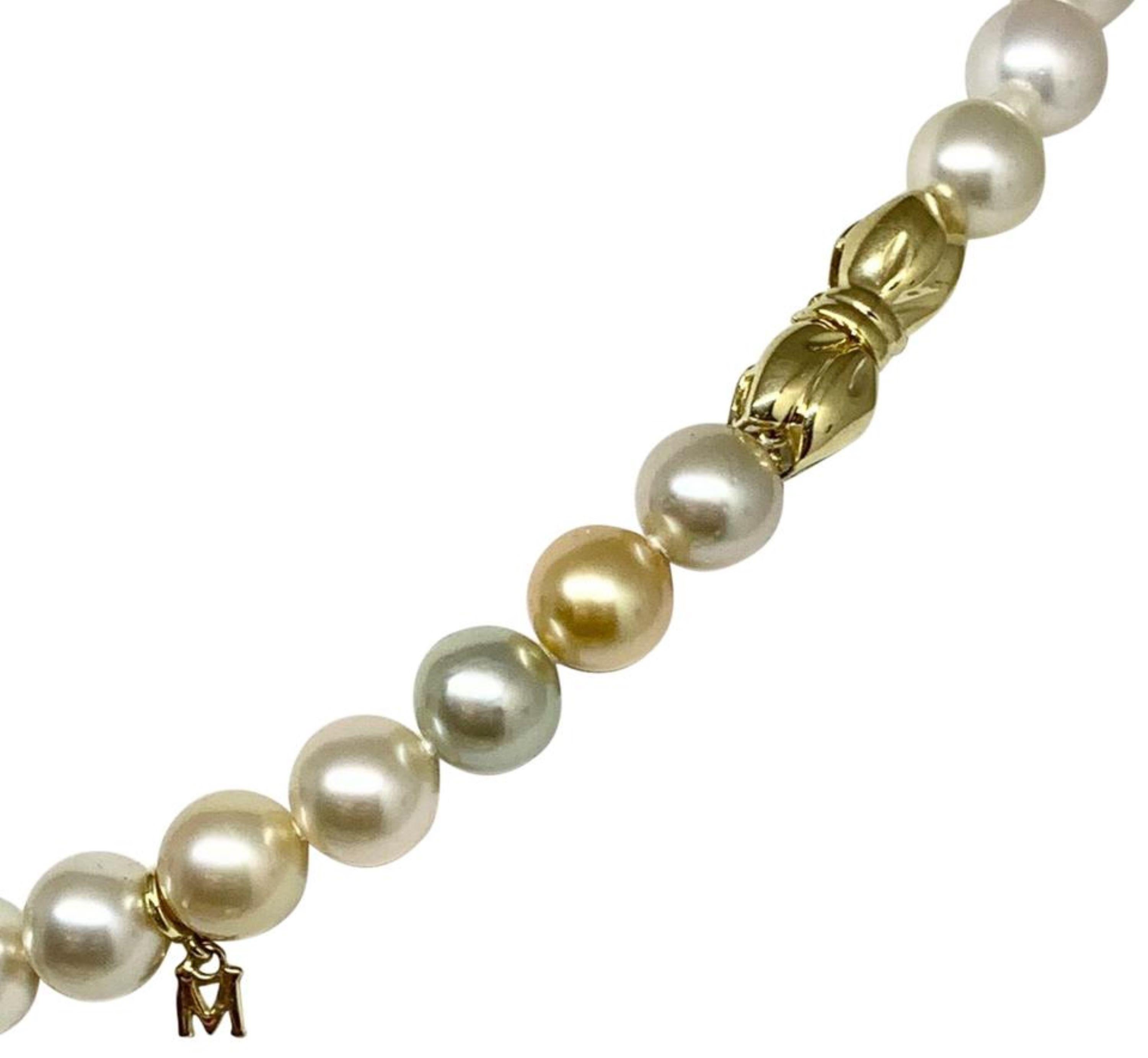 Certified $25,000 Estate Mikimoto 10.00-9.30 MM Ladys South Sea Pearl Necklace.

Nothing says, “I Love ❤️ you” more than Diamonds and Pearls.

Certified by

Gemological Appraisal Laboratory
Gemological Appraisal Laboratory of America is a proud
