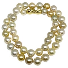 Collier de perles des mers du Sud certifiées Mikimoto Estate