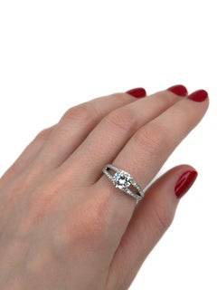 Zertifizierter moderner 18 Karat Gold TW 1,90 Karat Diamant-Verlobungsring
