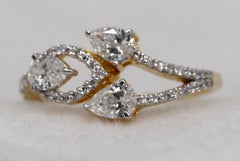 Certified moissanite 14k Gold ring band Hallmark solid Gold certified gold ring