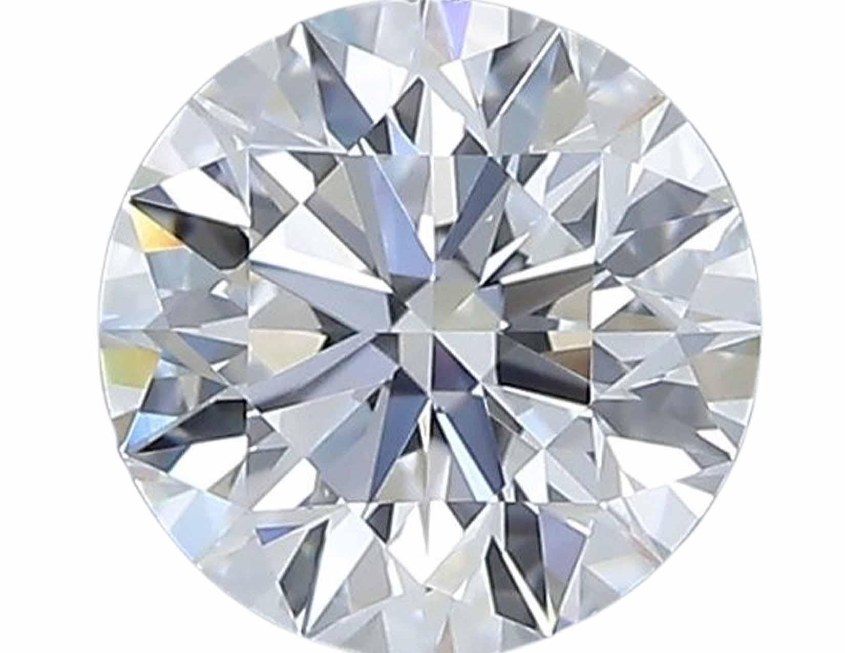 GIA Certified 2.02 Carat Round Cut Diamond D Color VVS2 Clarity Studs Earrings In New Condition For Sale In Chicago, IL