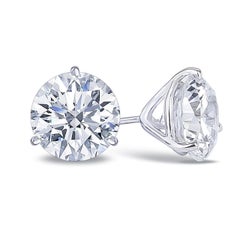 GIA zertifiziert 2,00 Karat Rundschliff Diamant E Farbe VVS1 Klarheit Ohrstecker
