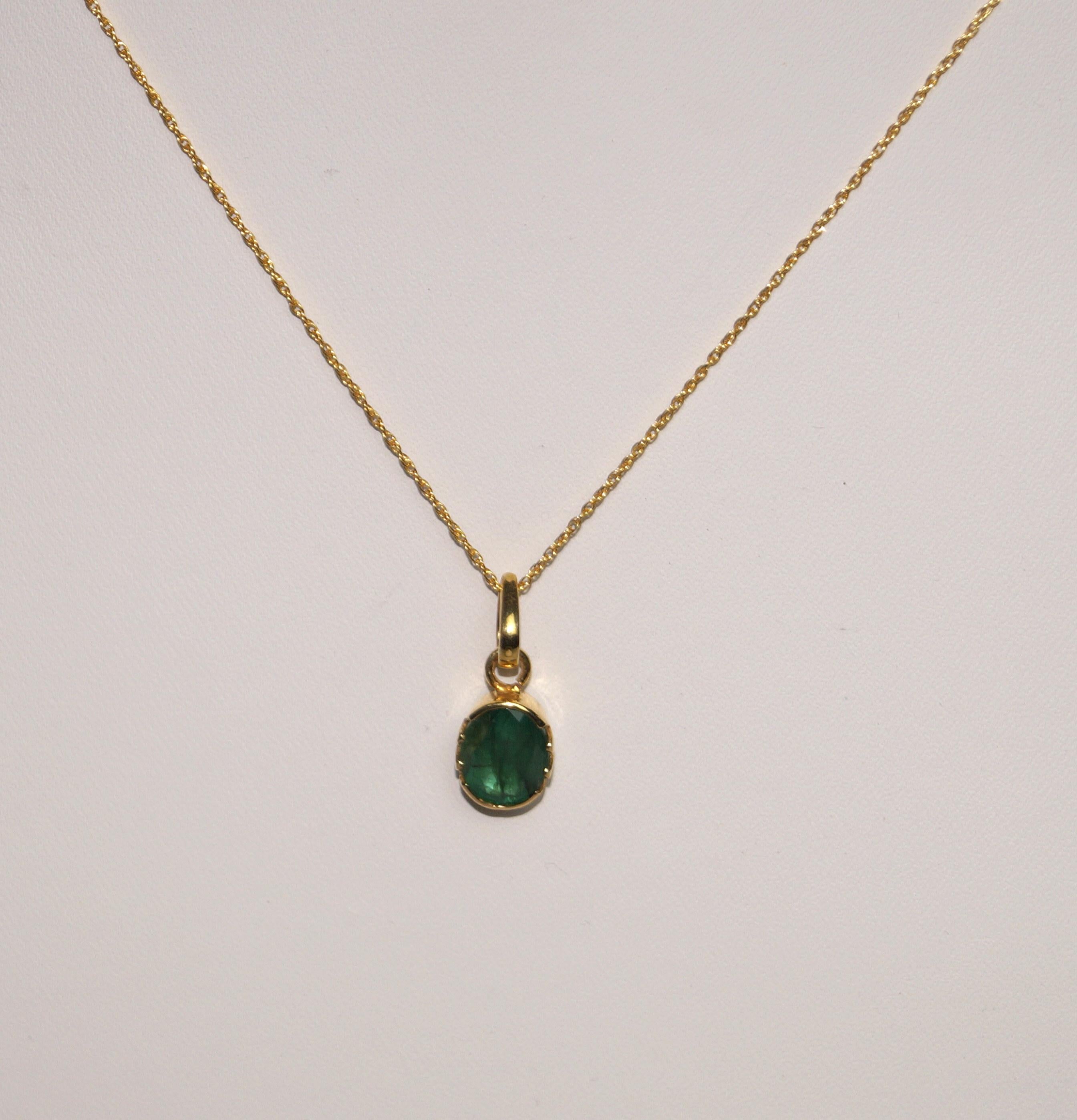 *DETAILS- (ITEM no=p8617)
-------------------------------------------------
- Gold Purity: 14k ( 585 ) (Hallmark)
- Gold Color: Yellow
-------------------------------------------------
-Gemstone-Natural Emerald (Real)
- Gem Stone Wt. : 2.10ctw
- No.
