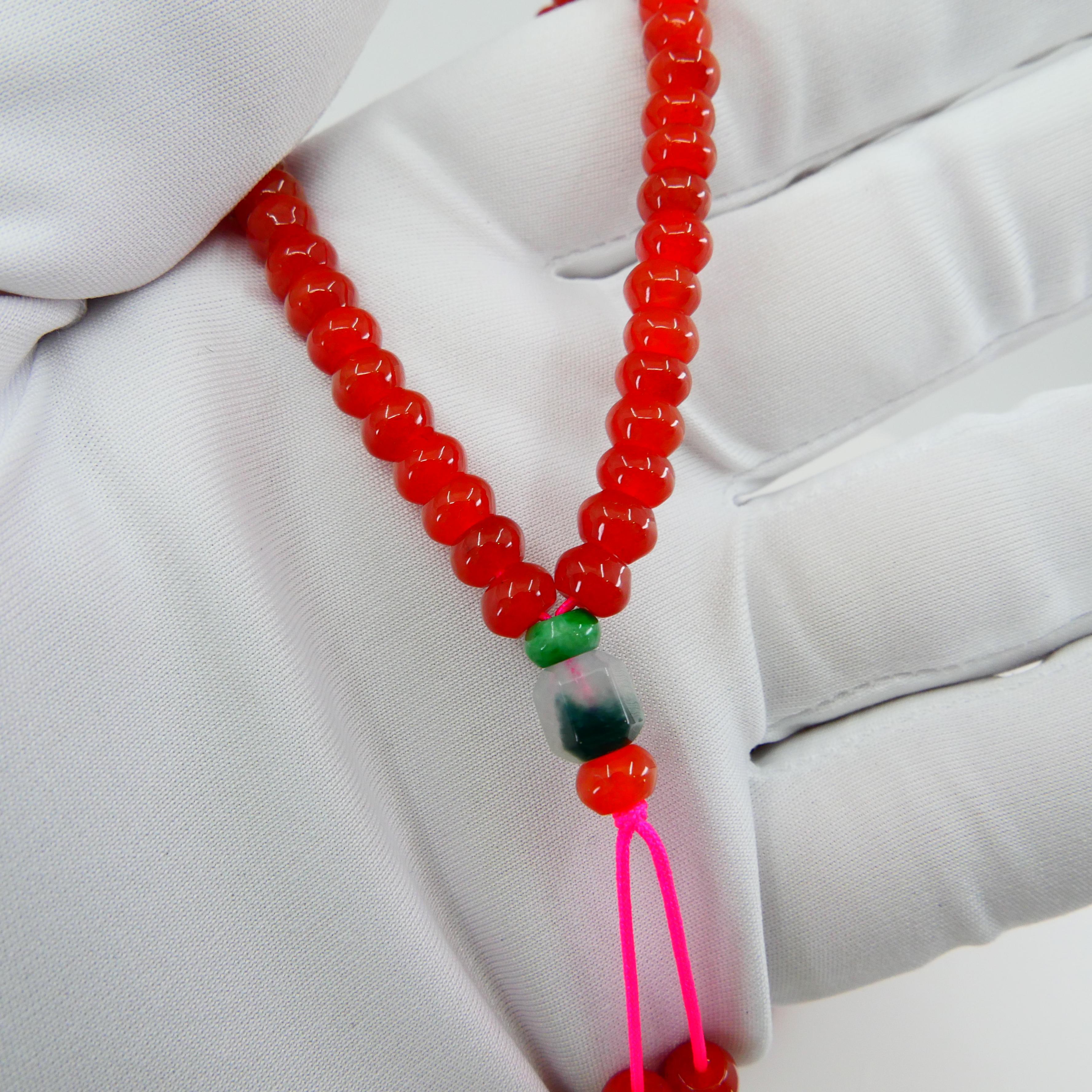 red jade necklace