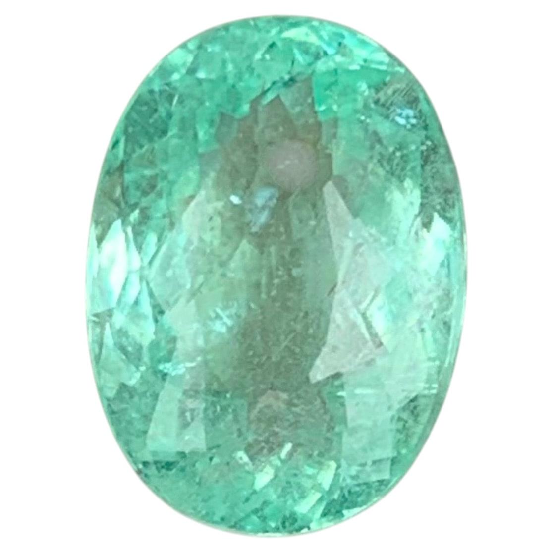 Certified Natural Bluish Green Paraiba Tourmaline 4.59Ct Oval Cut Loose Gemstone