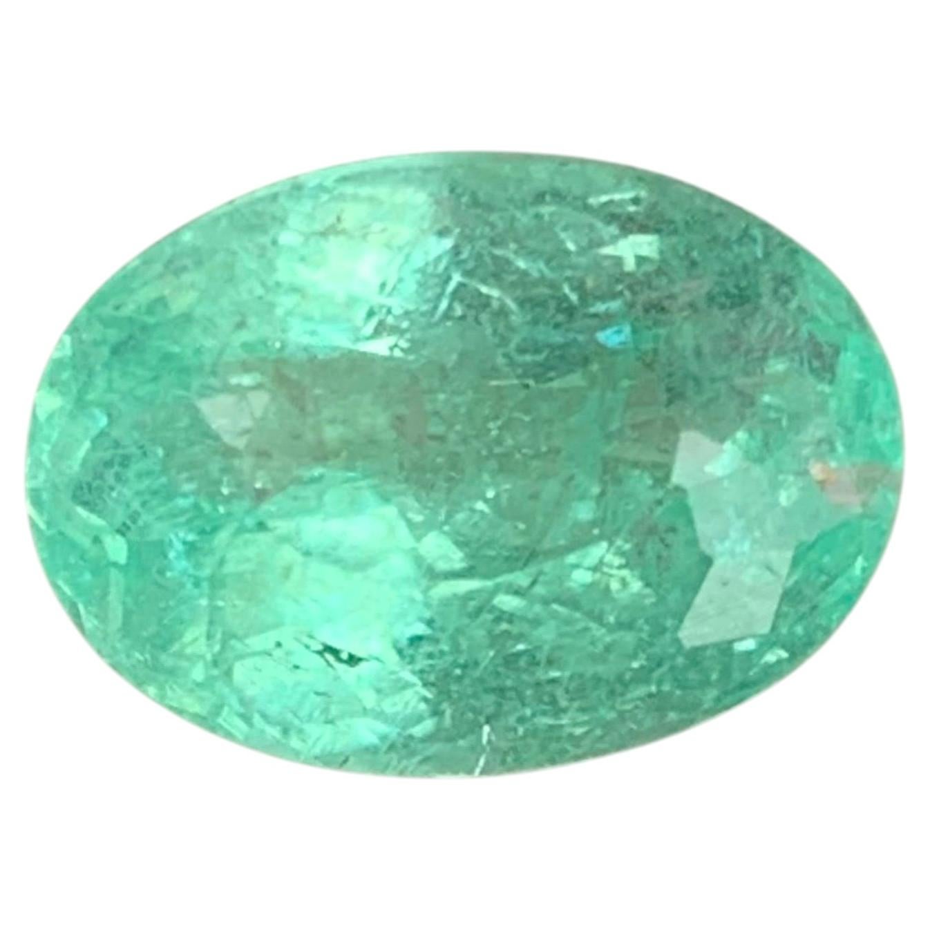 Certified Natural Bluish Green Paraiba Tourmaline 7.20Ct Oval Cut Loose Gemstone