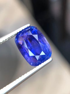 Certified Natural Color-Change Blue Sapphire 6.01 Ct Cushion Cut Loose Gemstone
