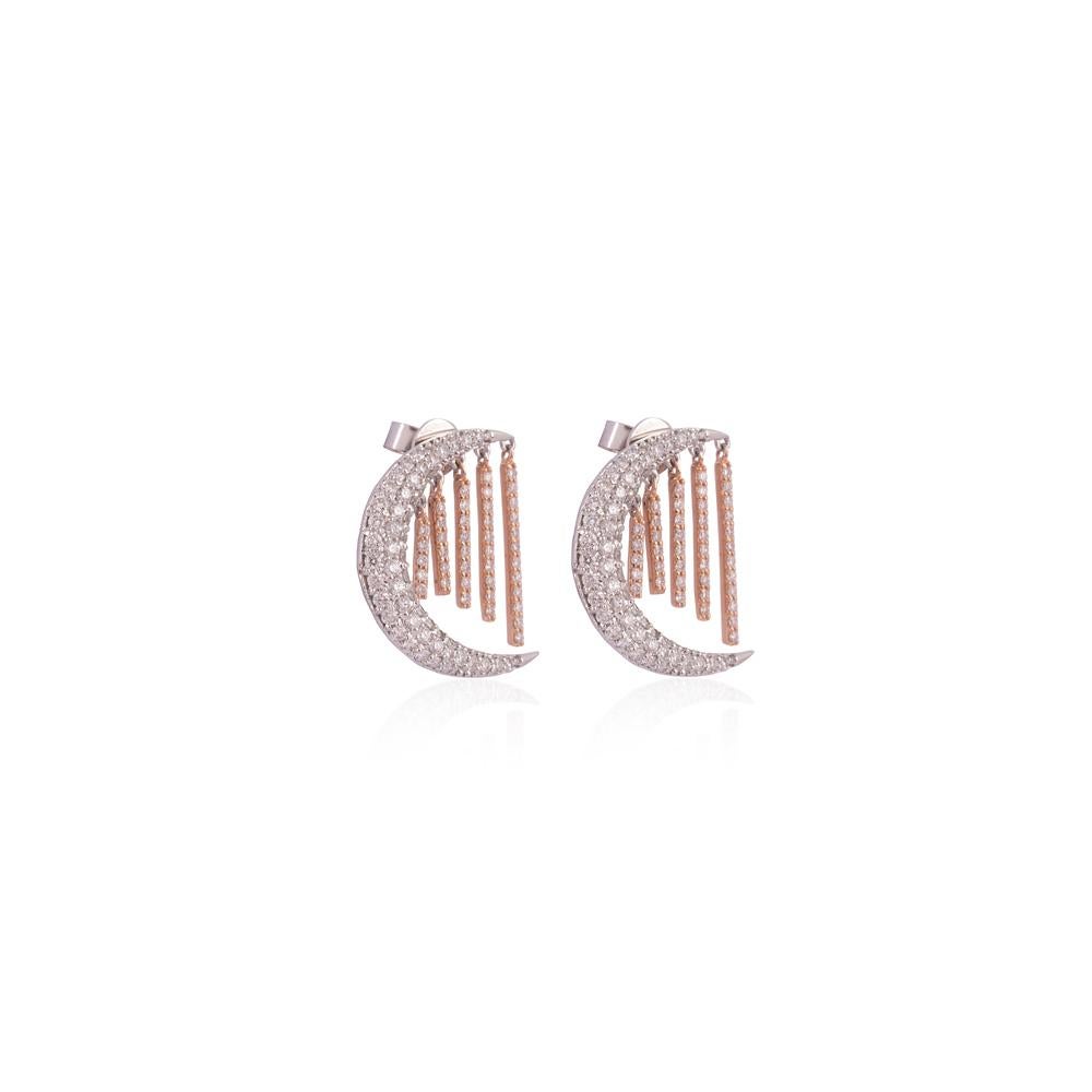Collier et boucles d'oreilles en or 18 carats certifié IGI avec 3 ct de diamant naturel G-VVS Neuf - En vente à Los Angeles, CA