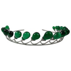 Diadème de tête en argent certifié diamant Nature 
Greene 
Greene Greene