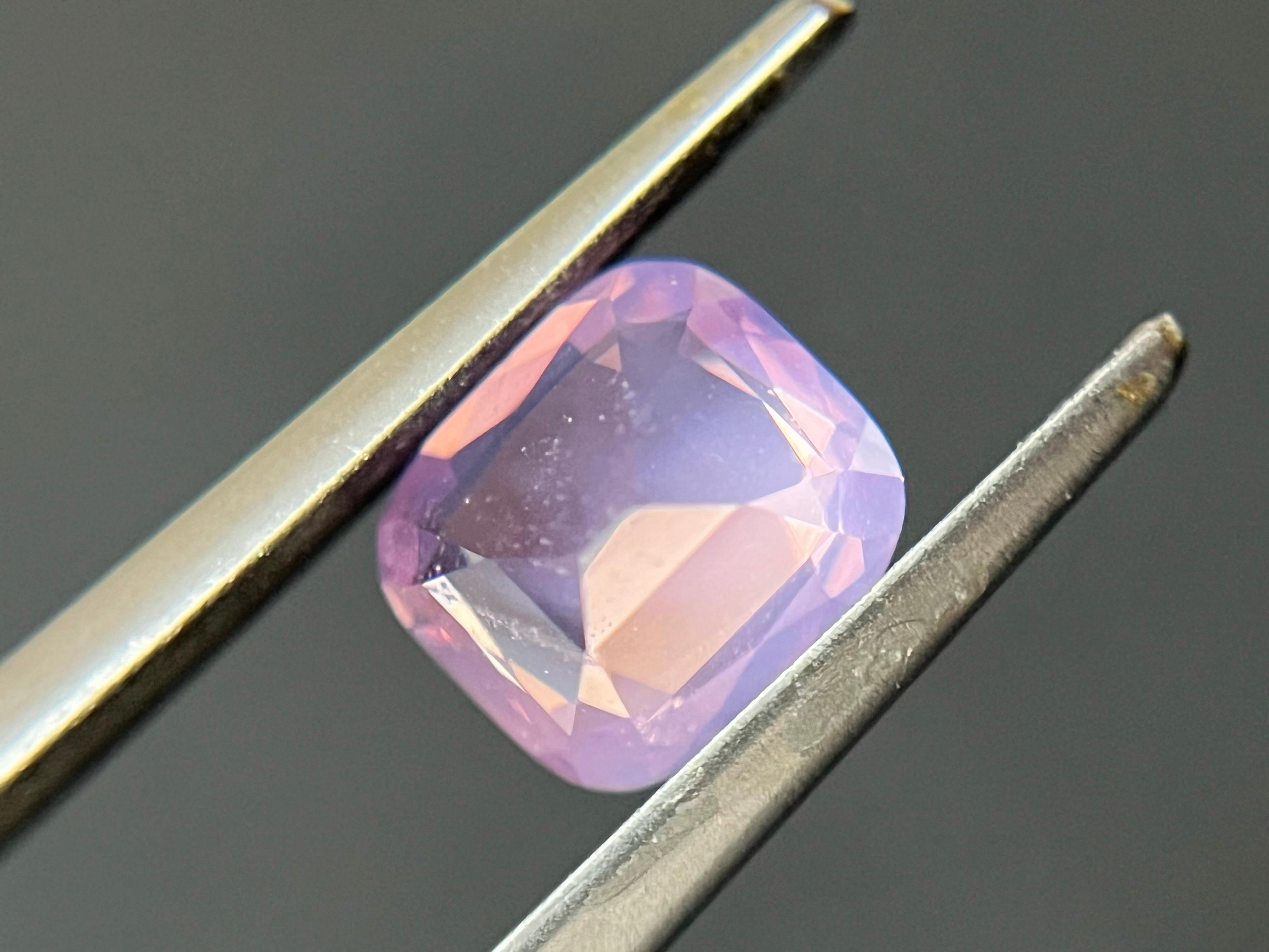 Certified Natural Dreamy Pink Cushion Cut Mahenge Spinel For Sale 5